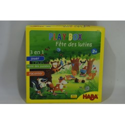 Play Box Fête des Lutins jeu de société Haba jeux 3 en 1 puzzles