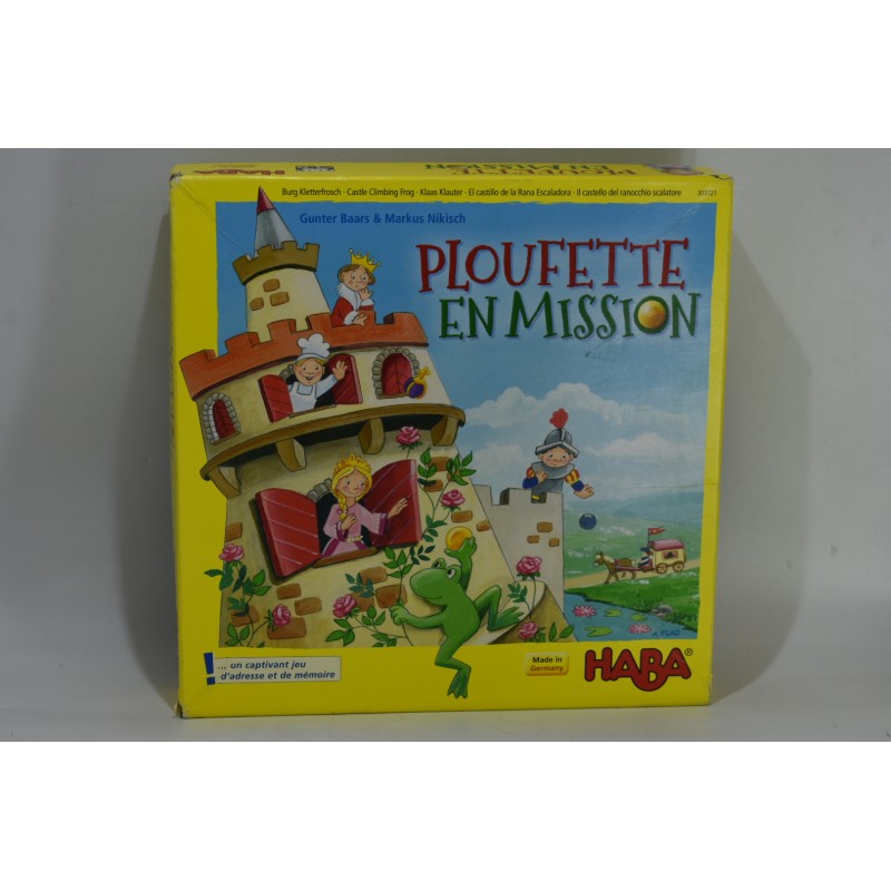 Ploufette en Mission Edition Haba jeu de société jeux d'adresse mémoire château grenouille 3D