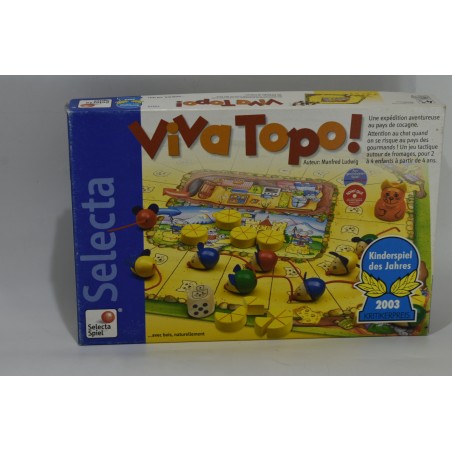 Viva Topo ! Selecta Spiel jeu de société jeux souris attrapes chat course fromage