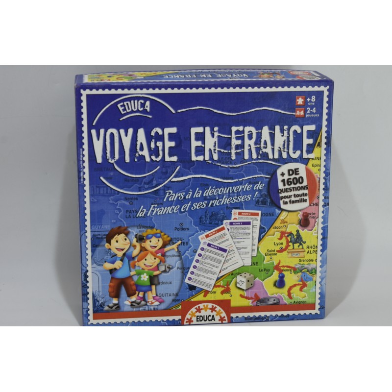 Voyage En France Édition Jeu Educa Jeux De Société Richesses De France