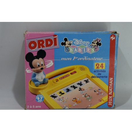 Ordi Disney Mon 1er ordinateur Babies electronic jeux Nathan 1994 jeu jouet électronique