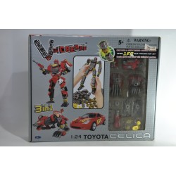 Transformers Toyota Celica 3 in 1 V-Create 1 : 24 construction set happy well 1/24 figurine voiture modelisme