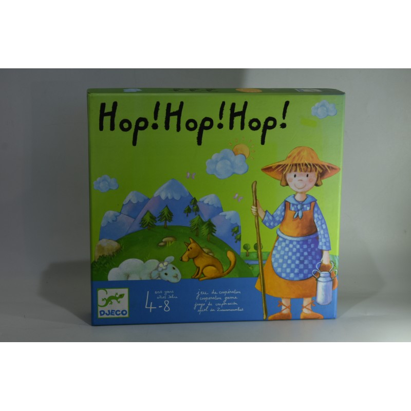 Hop ! Hop ! Hop ! Edition Djeco jeu de société jeux de coopération bergerie mouton