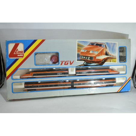 TGV edition Lima trains grande vitesse models HO jouef modélisme coffret transfo rails courbe