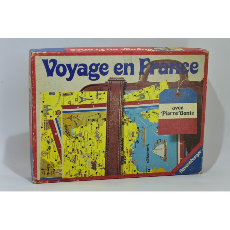 Voyage en France édition Ravensburger 1978 La France avec Pierre Bonte Jeux Jeu europe monde