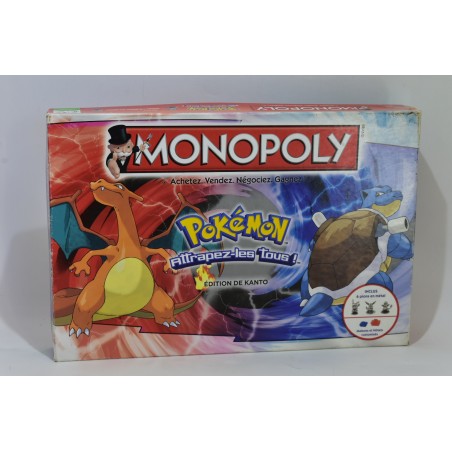 Monopoly Pokémon Edition de Kanto Hasbro parker jeux de société famille jeu