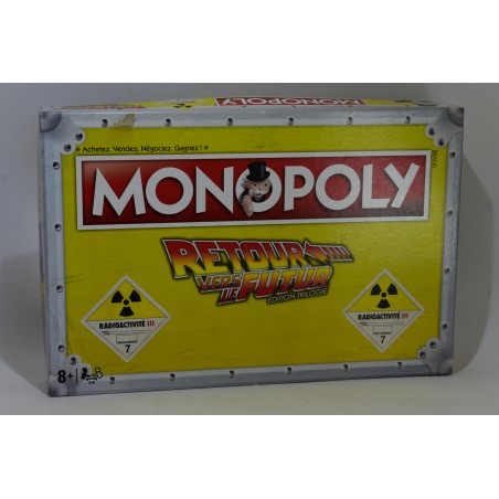 Monopoly Retour vers le futur Edition Trilogie uranium Radioactivité jeu de société Hasbro Parker jeux winning moves