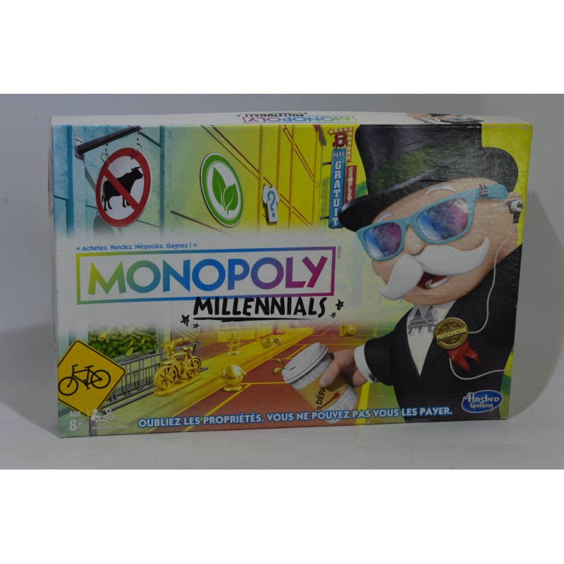 Monopoly Editions Millennials jeu de société parker hasbro