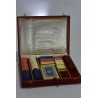 Anciens coffret mises bakélite jeu de cartes a jouer jeux de société anciens bridge poker table jetons bakelite