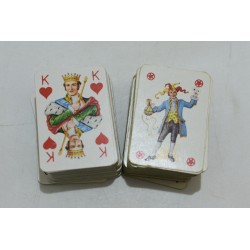 Coffret voyage Piatnik Vienna Austria 2 mini jeux de cartes a jouer vintage