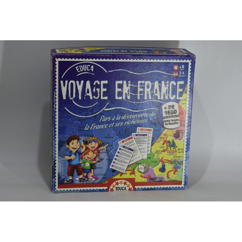 Voyage En France Jeu Édition Educa Jeux De Société Richesses De France