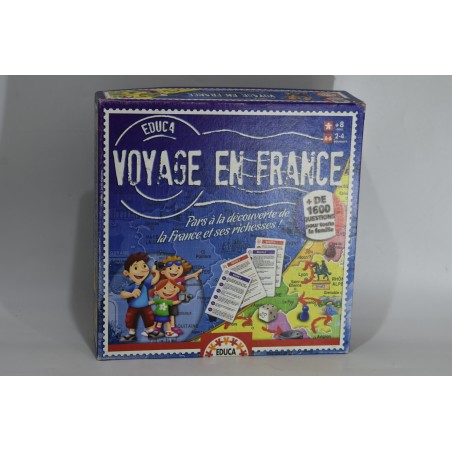 Voyage En France Jeu Édition Educa Jeux De Société Richesses De France