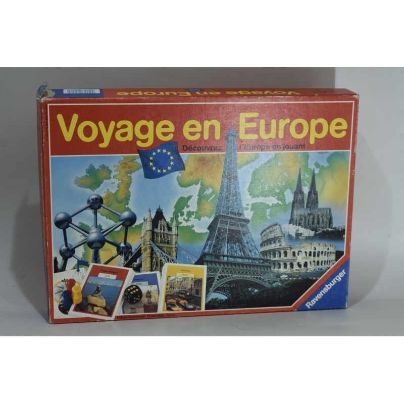 Voyage en Europe Edition 1990 Ravensburger jeu de société autour du monde france jeux