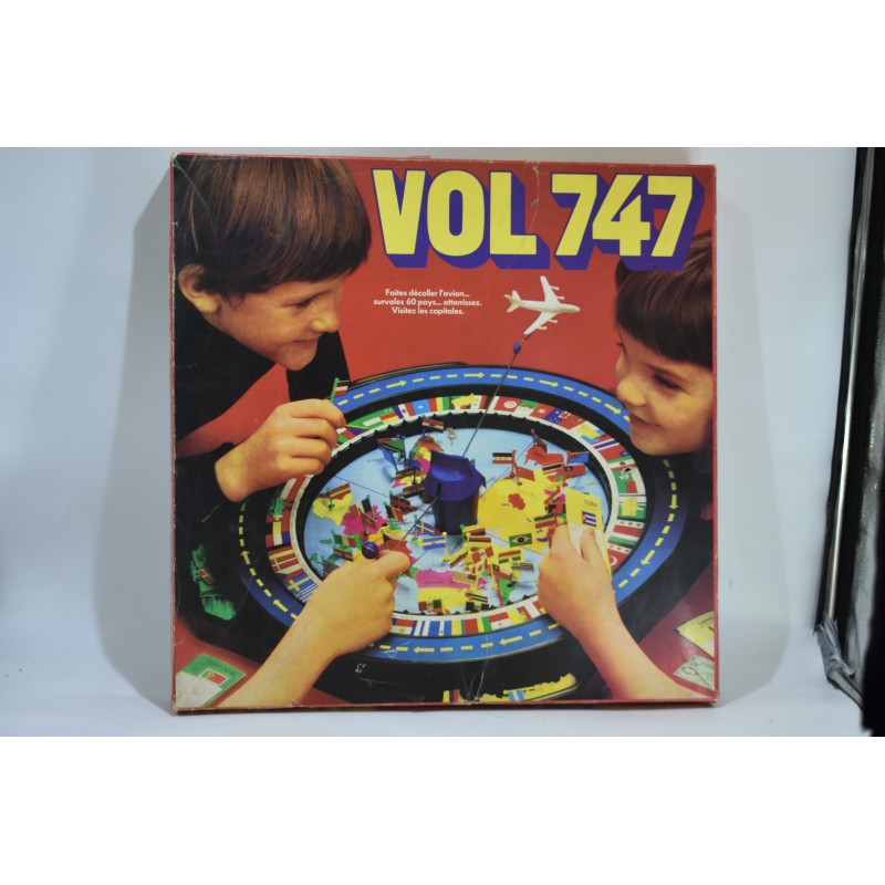 Vol 747 1979 Scolarma  Jeu De Société Jouet Course Autour Du Monde Voyage