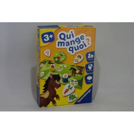 Qui mange quoi ? Edition Ravensburger jeu de société jeux animaux ferme parcours eveil