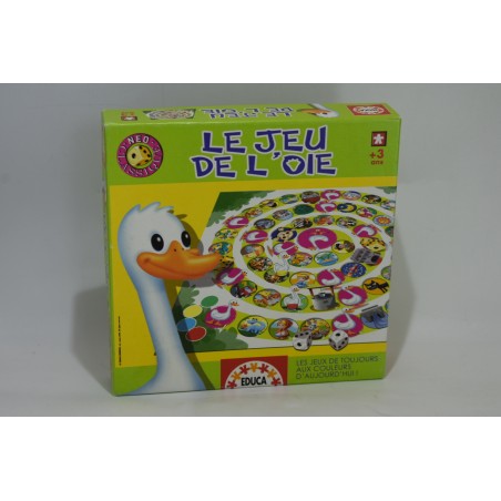Le jeu de L'oie Edition Educa jeu de société jeux classique revisité aujourd'hui néo petits chevaux
