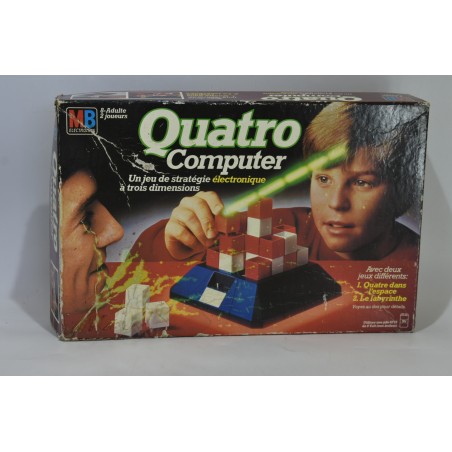 Quatro Computer Edition Mb electronics jeu de société vintage jeux touché coulé logic 5 quarto cube tetris