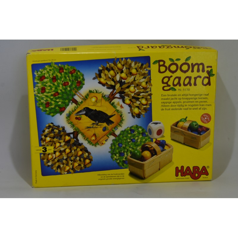 Le Verger Edition Haba jeu de société boom-gard corbeau fruits jardin panier