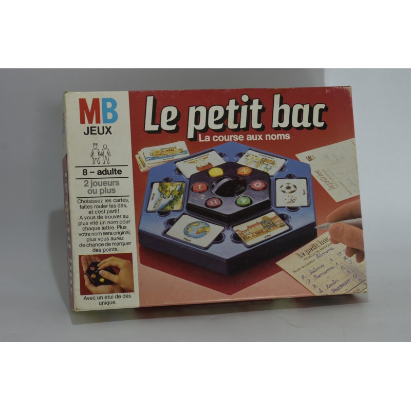 Le petit bac Edition Mb jeu vintage Jeux de société la course aux mots lettres
