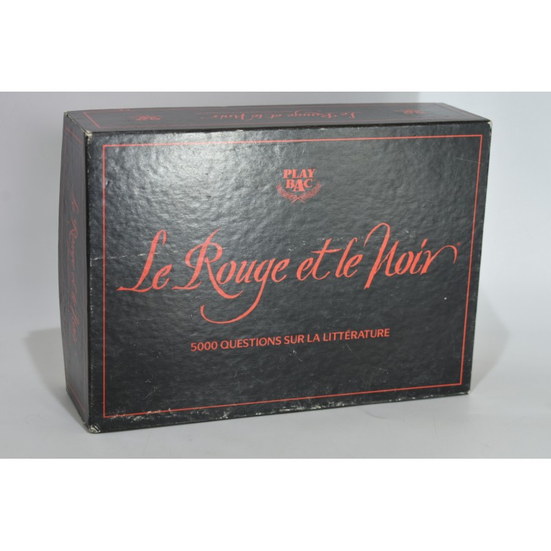 Le Rouge Et Le Noir Play Bac Édition Jeu De Société Jeux Questions Littérature