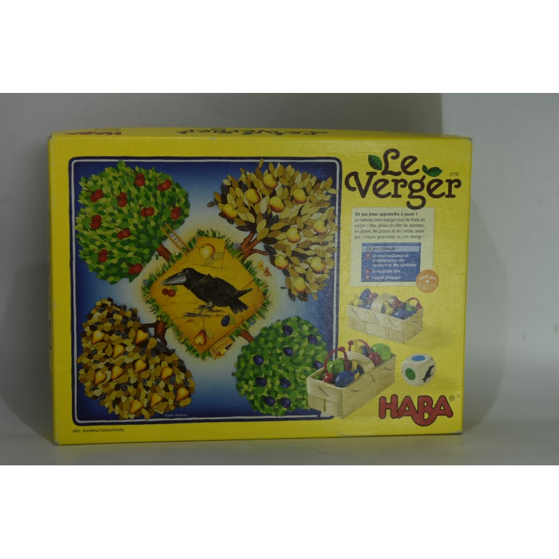 Le Verger Haba Edition jeu de société boom-gard corbeau fruits jardin panier