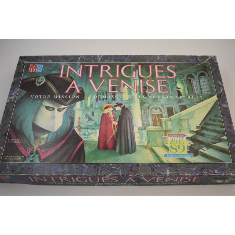 Intrigues a Venise 1989 Grand prix du jouet Mb jeux jeu de société Intrigue agents secrets