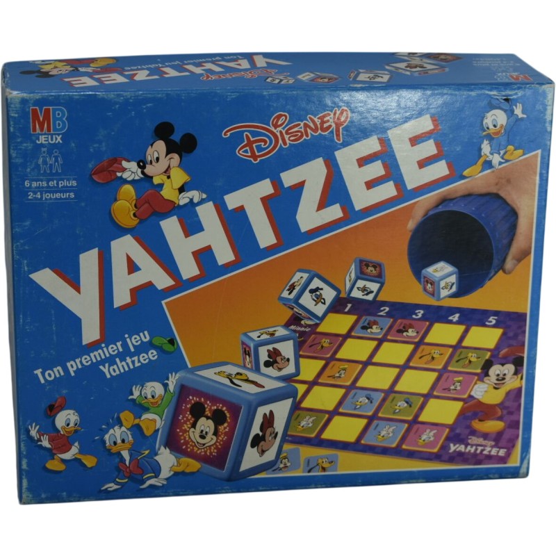 MB Jeux Disney Yahtzee Jeu de Société Enfant 6 Ans+ - Jeu Ludique et Éducatif