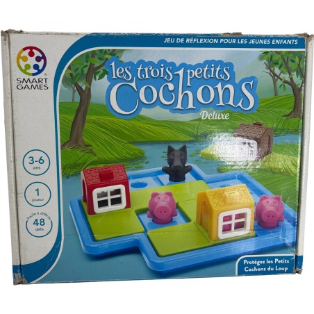 Smart Games Les Trois Petits Cochons Deluxe - Jeu de réflexion éducatif 3-6 ans