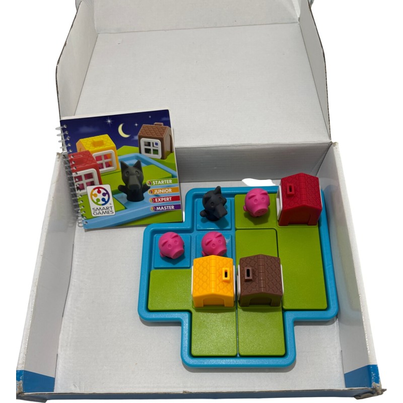 SmartGames Three Little Piggies Puzzle Game - Educational Logic Board Game for Kids Ages 3+