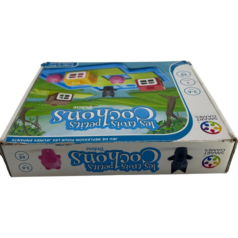 Smart Games Les Trois Petits Cochons Deluxe Puzzle Game for Kids Ages 3-6