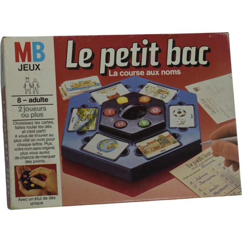 MB Jeux Le petit bac La course aux noms Jeu de société 8+ Rapidité et créativité