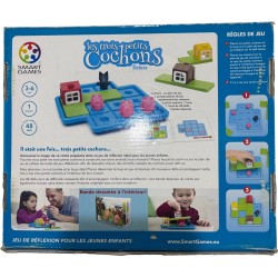 Smart Games Les Trois Petits Cochons Deluxe Jeu de Réflexion 3-6 ans | Protégez les Cochons du Loup