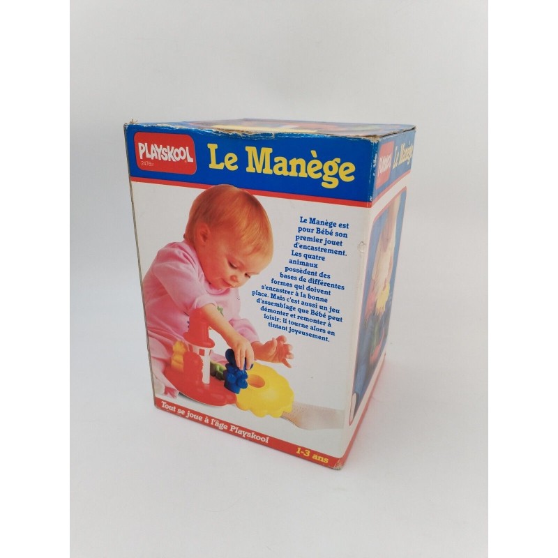 Playskool 1986 Le Manège En Boîte Jouet Enfant Jeu Bébé Animaux Sons Vintage Playskool 1986 Le Manège En Boîte Jouet Enfant Jeu Bébé Animaux Sons Vintage