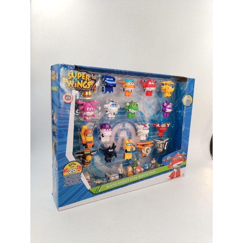 Super wings World Airport Crew Spécial Pack 30 Figurines 20 Transformers... Super wings World Airport Crew Spécial Pack 30 Figurines 20 Transformers...