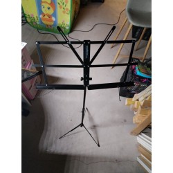 Trépied Woodbrass Music Instruments Pied Pupitre Pliant Support Partition