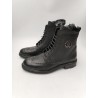 665 $ Roberto Cavalli Neuves 9.5 42,5 Boots Montantes A Lacets Noir 8399 RC