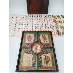 Jeu Du Nain Jaune Ancien Watilliaux Éditeur Jeux De Cartes 1890 Boite Bois