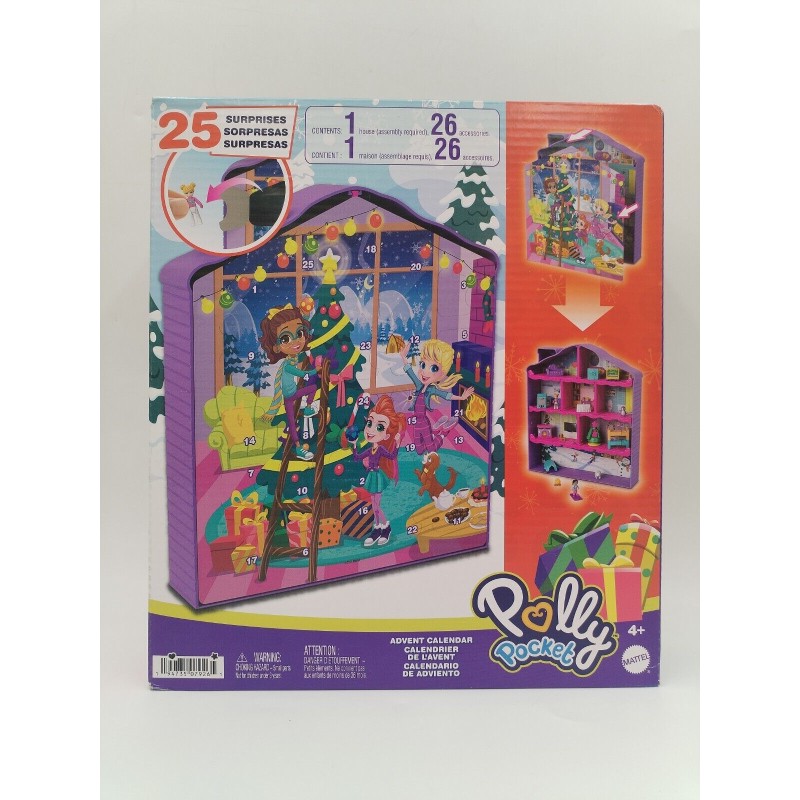 Polly Pocket Calendrier de l'avant Mattel 4+ YouTube Kids Jouet Jeu Figurine Polly Pocket Calendrier de l'avant Mattel 4+ YouTube Kids Jouet Jeu Figurine