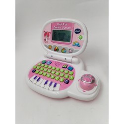 Ordi P'tit Genius Ourson Vtech Rose Jeux Éducatif Jeu Électronique