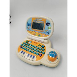 Ordi P'tit Genius Ourson Vtech Bleu Jeux Éducatif Jeu Électronique