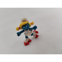 Schtroumpfette Roller 1980 Figurine Stroumpfs Peyo Schleich Smurfs Jouet Vintage