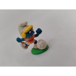 Schtroumpfette 1982 Foot Schtroumpfs Football Figurine Stroumpfs Peyo...