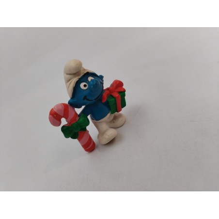 Schtroumpfs 1982 Cadeau Noël Sucre D'orge Figurine Peyo Schleich Smurfs Jouet...
