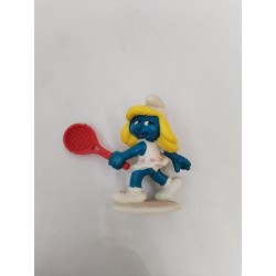 Schtroumpfs Schtroumpfette Tennis 1981 Figurine Peyo Schleich Smurfs Jouet...