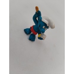 Schtroumpfs Se Lave Douche Figurine Peyo Schleich Smurfs Jouet Jeu Vintage