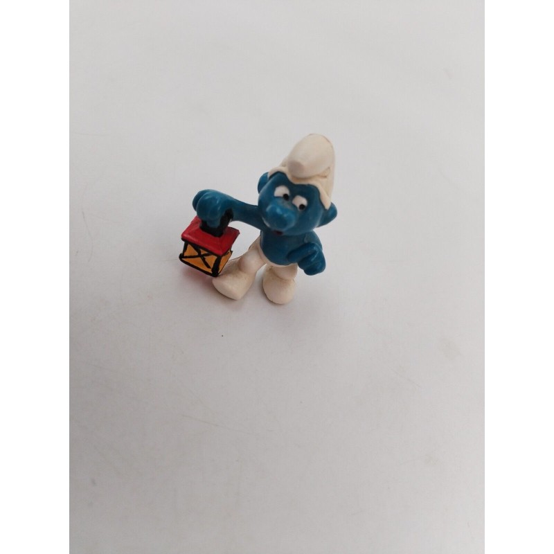 Schtroumpfs Lanterne Figurine Peyo Schleich Smurfs Jouet Jeu Vintage