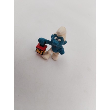 Schtroumpfs Lanterne Figurine Peyo Schleich Smurfs Jouet Jeu Vintage