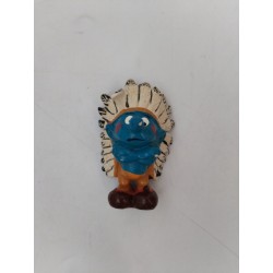 Schtroumpfs Chef Indien Berrie Figurine Peyo Schleich Smurfs Jouet Jeu Vintage