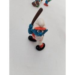 Schtroumpfs Baseball Numéro 3 Figurine Peyo Schleich Smurfs Jouet Jeu Vintage