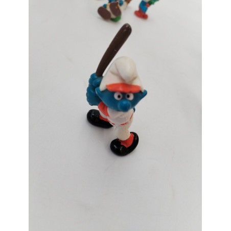 Schtroumpfs Baseball Numéro 3 Figurine Peyo Schleich Smurfs Jouet Jeu Vintage
